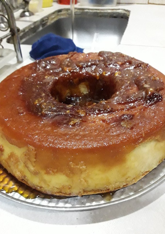 Una foto de Budín de pan casero