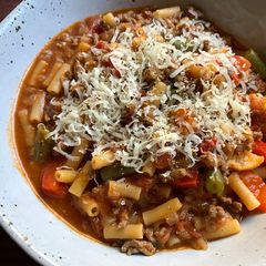 Quick & Easy Macaroni Beef Mince A picture of Quick & Easy Macaroni Beef Mince.