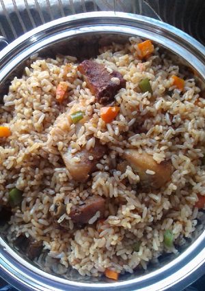 A picture of Cinnamon rice.