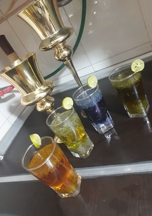 عکسی از دستور 😍😋شربت چند رنگ😋😍