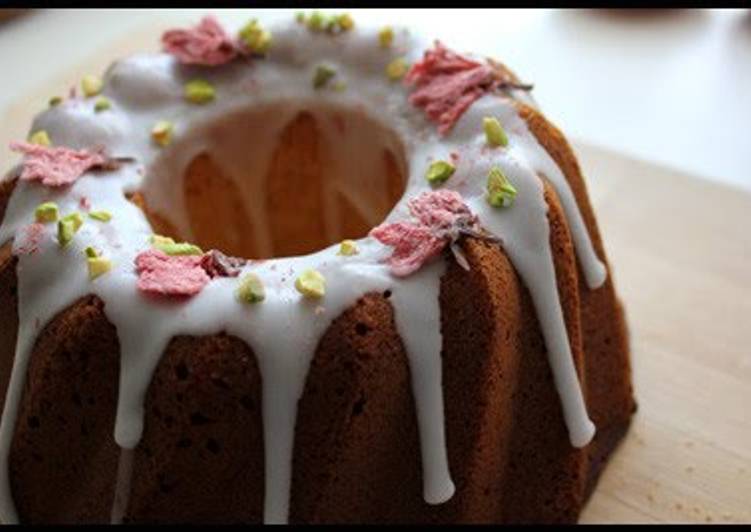 Recipe of Ultimate Spring-Colored Sakura Kouglof Cake (Great for Cherry Blossom Viewing)