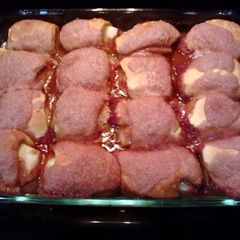 A picture of Apple dumplings.