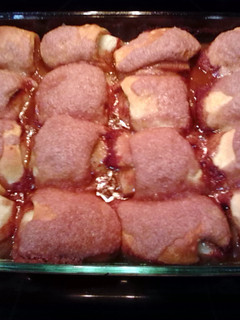 A picture of Apple dumplings.