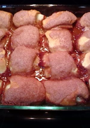 A picture of Apple dumplings.