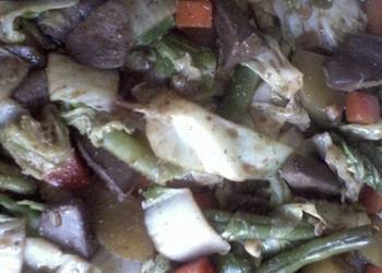 How to Prepare Tasty stir fry veggies in pork liver