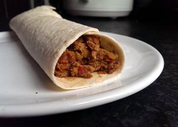Easiest Way to Recipe Yummy Sophies Thai red curry breakfast wrap