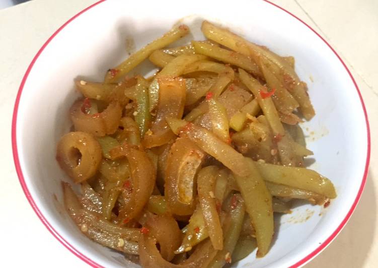 Tumis labu siam kikil mudah dan praktis rumahan