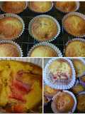 Polenta & Strawberry Cup Cakes. Super Moist & Yummy