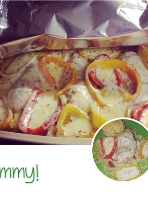 A picture of Cheesy Pepper Chicken Breasts.