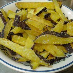 A picture of Fried Japanese Sweet Potato with Salt and Butter.