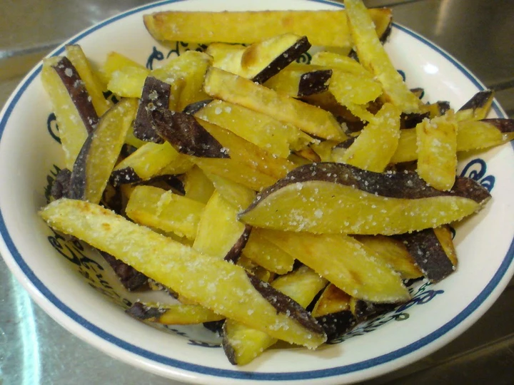 Recipe Fried Japanese Sweet Potato with Salt and Butter the Delicious Delicious