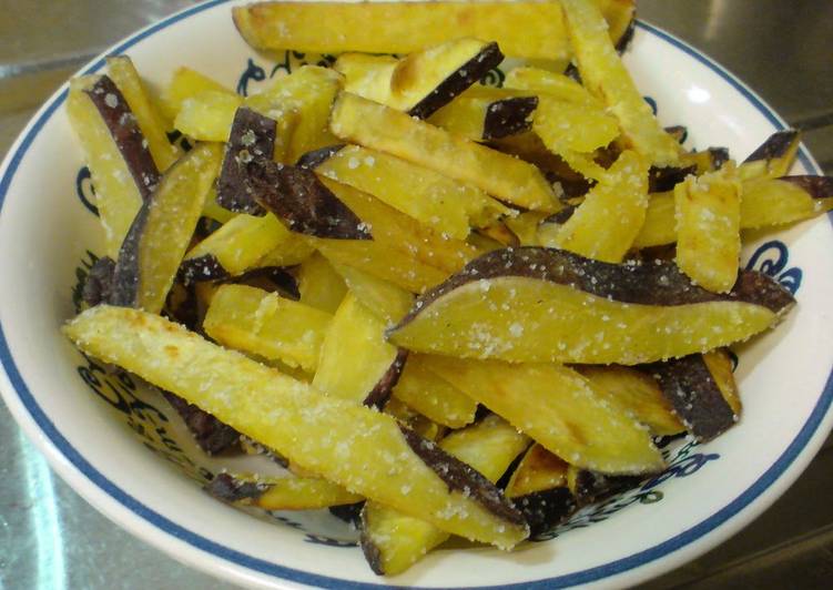 Easiest Way to Make Super Quick Homemade Fried Japanese Sweet Potato with Salt and Butter