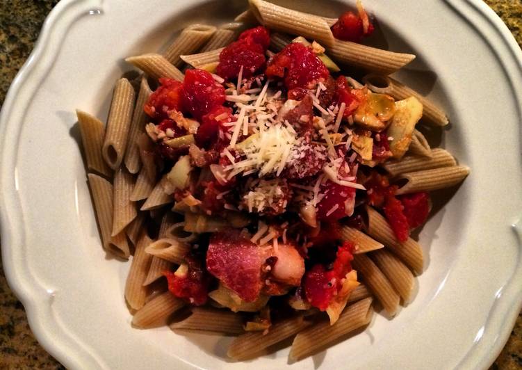 Easiest Way to Prepare Speedy Bacon, Tomato &amp; Artichoke Pasta