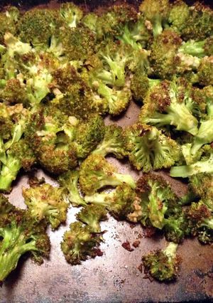 A picture of Garlic Baked, or Grilled Broccoli.
