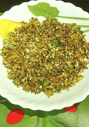 A picture of Karela Fry Maharashtrian style.