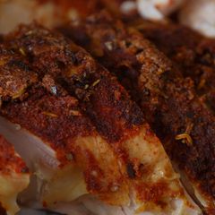 A picture of Cajun-Style Smoked Turkey.
