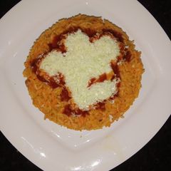A picture of Cheese carrot rice cake.