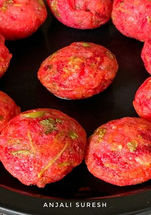 A picture of Beetroot Appe Paniyaram.