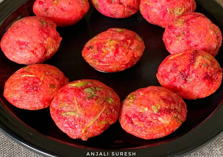 Simple Way to Make Quick Beetroot Appe Paniyaram