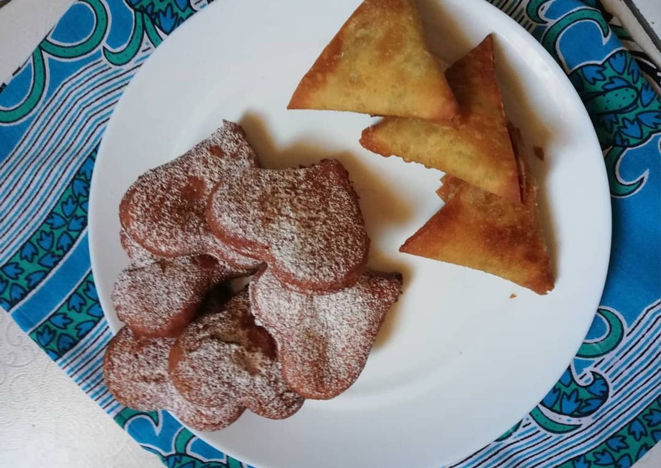 Strawberry heart-shaped donuts