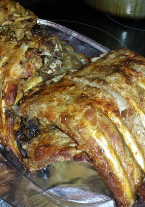 A picture of Roasted Garlic Pork Ribs.
