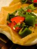 Easy Papad Snack Made with Spring Roll Wrappers