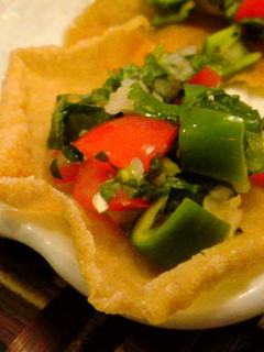 A picture of Easy Papad Snack Made with Spring Roll Wrappers.