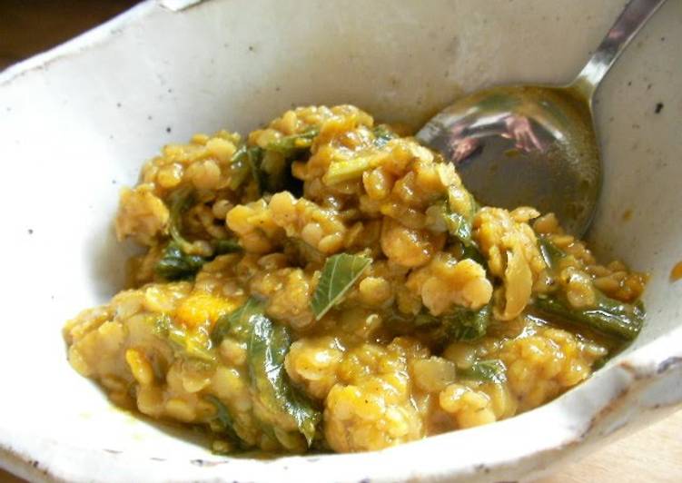 Recipe of Quick Vegan Kabocha Squash &amp; Lentil Curry