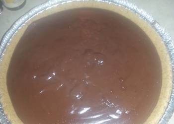 Easy Fast Cooking Chocolate Amaretto Pudding Pie Home Style