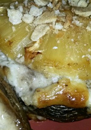A picture of Sig's Blue Cheese and Pineapple Mushroom Cup.