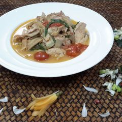 A picture of Banana Blossom Curry.