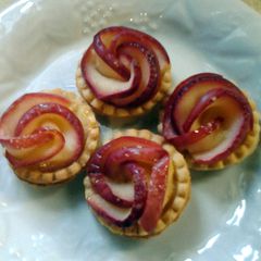 A picture of Apple Rose Tarts.
