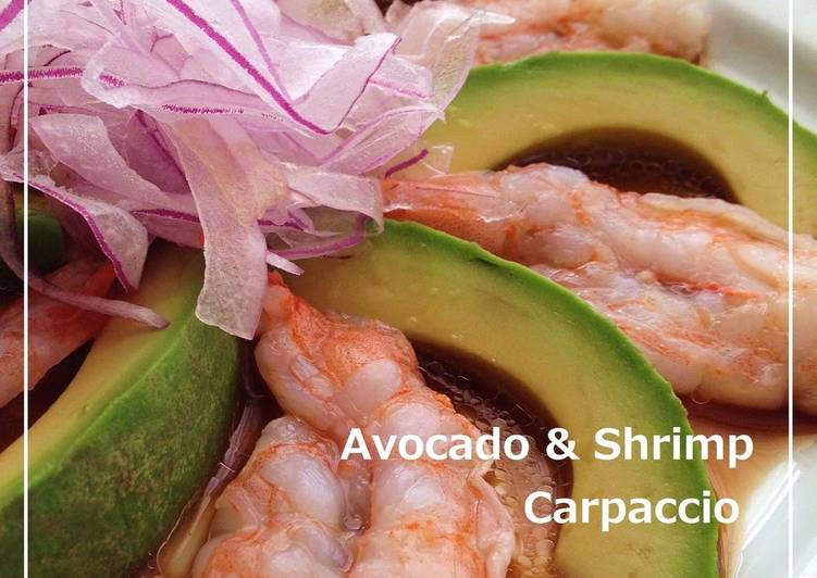 Shrimp and Avocado Carpaccio