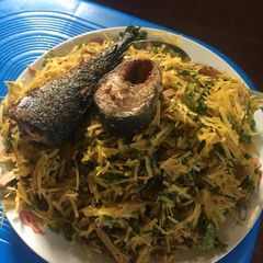 A picture of Abacha nd fish.