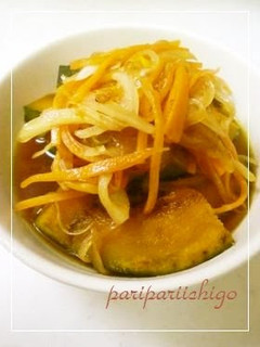 A picture of Super Easy Kabocha with Nanban Sauce.