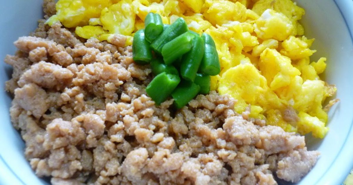 Easy! Tasty! Tri Color Rice Bowl Recipe By Cookpad.Japan