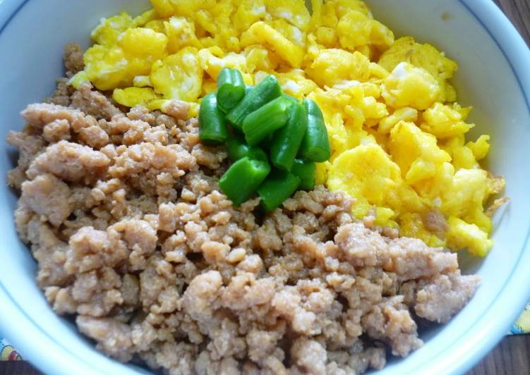 Recipe of Any-night-of-the-week Easy! Tasty! Tri-color Rice Bowl