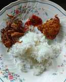 Nasi Rames, Ayam Goreng dan Sambal Terasi