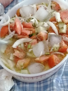 Una foto de Pipirrana "gazpacho"