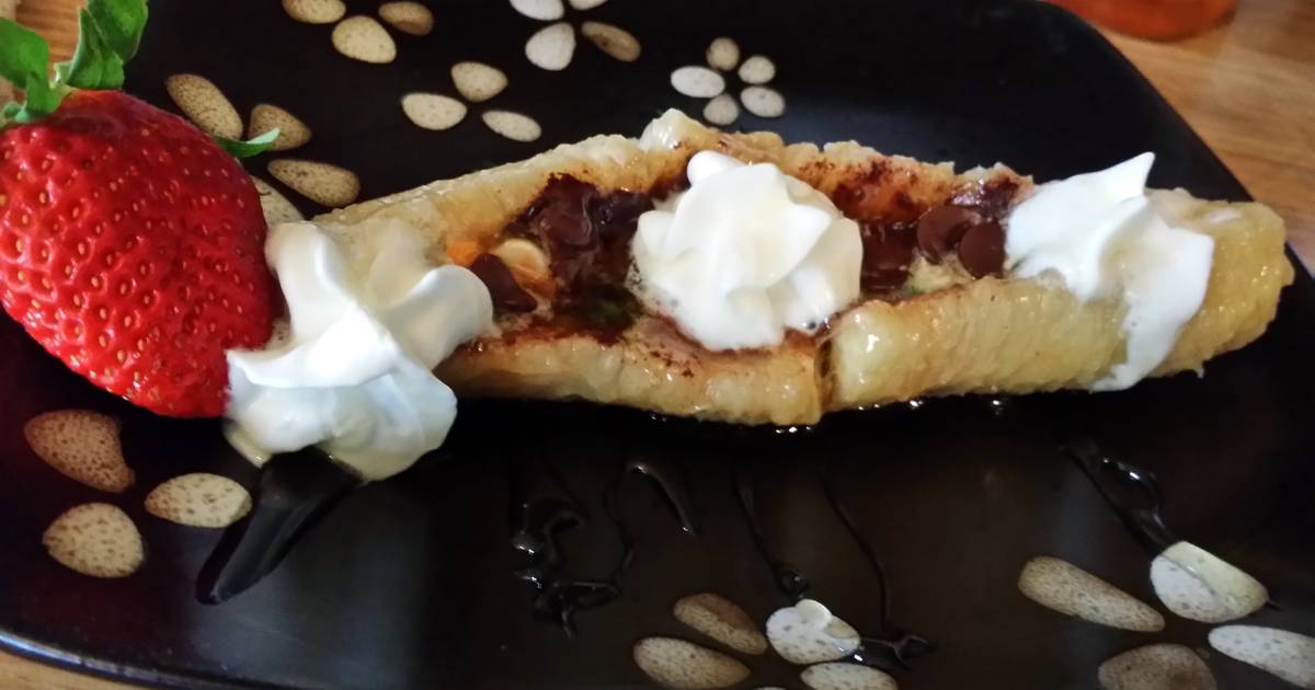 banana boat Recipe by jasmine82 Cookpad