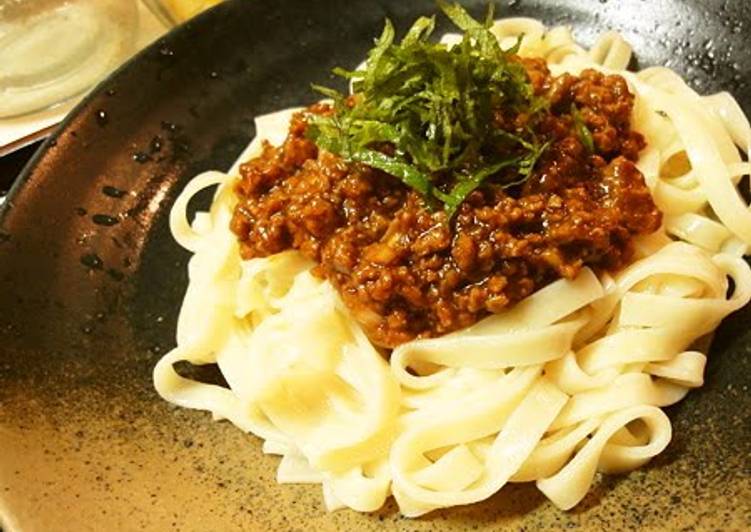 Simple Way to Prepare Favorite Meat Miso with Udon Noodles