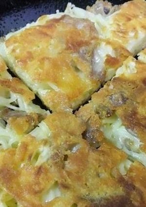 A picture of Easy Somen Noodle Chijimi (Korean Pancakes).