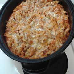 A picture of Cheeseburger Penne Pasta.