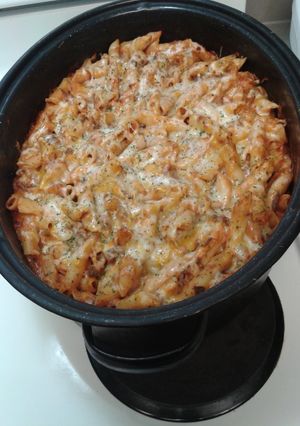 A picture of Cheeseburger Penne Pasta.