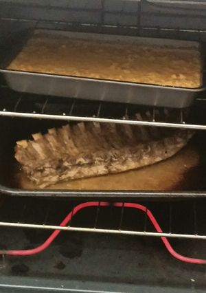 A picture of Brown honey milked sugar ribs.