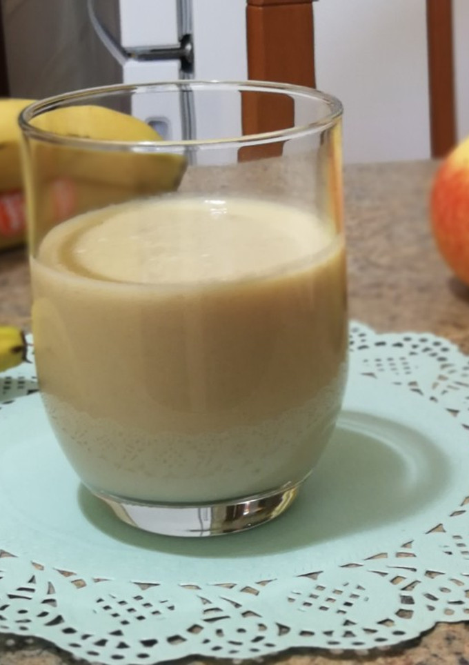 Una foto de Lassi tres frutas