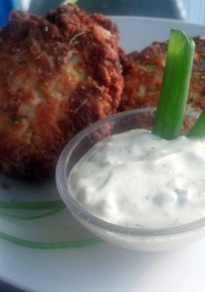 A picture of KaShawna's Crab Cakes With Shrimp.
