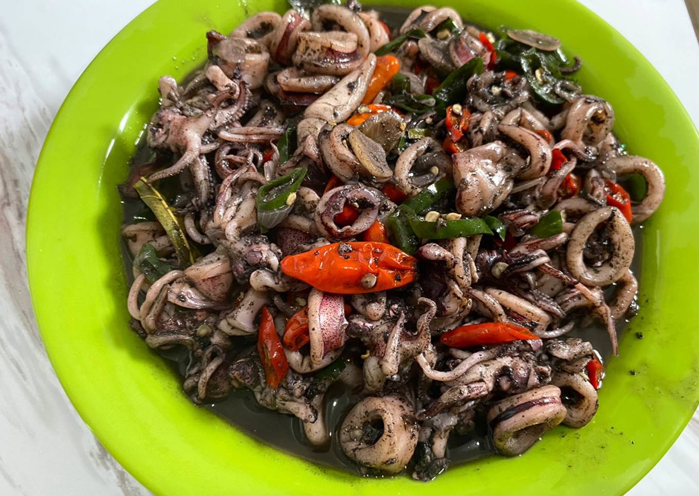 Cumi hitam goreng