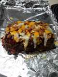 Cheesy bbq bacon meat loaf