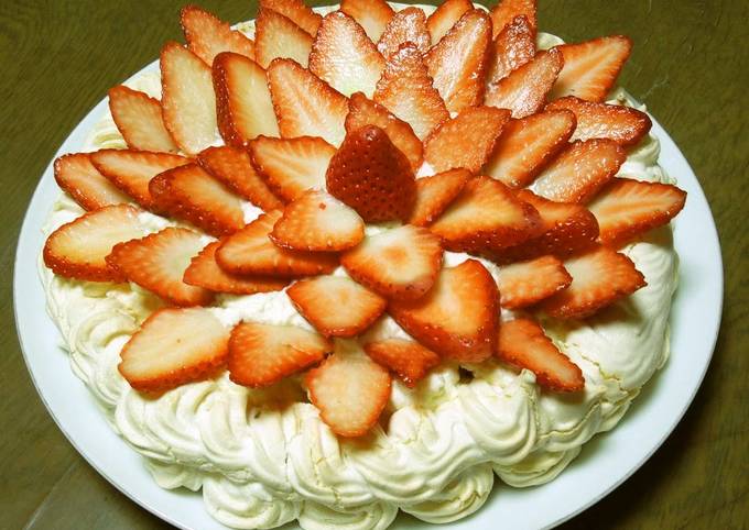 Steps to Prepare Award-winning Pavlova (Baked Meringue Cake)